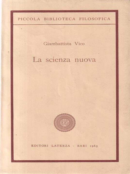 La scienza nuova - Giambattista Vico - copertina