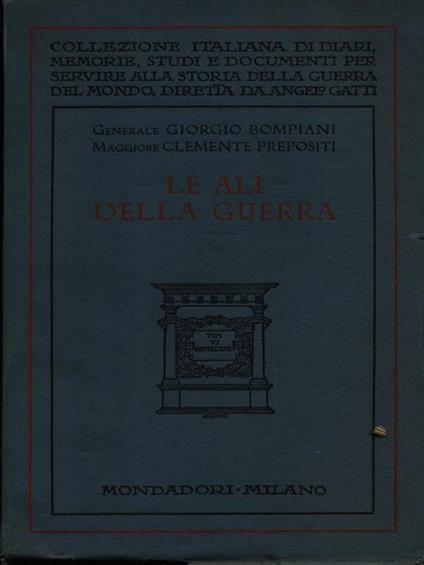 Le ali della guerra - Giorgio Bompiani - copertina