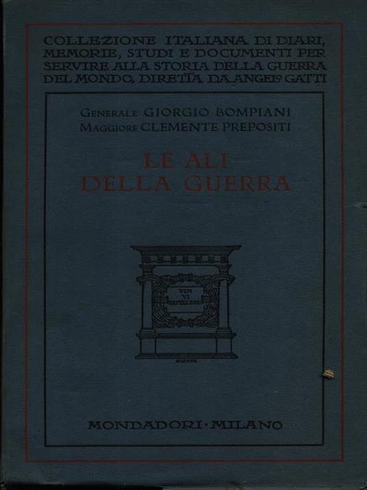 Le ali della guerra - Giorgio Bompiani - copertina