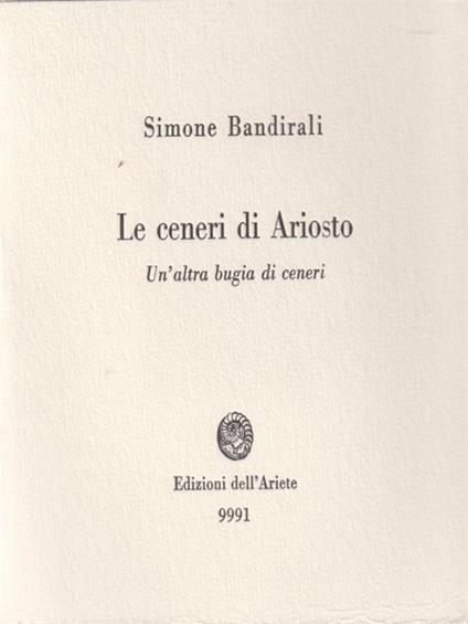 Le ceneri di ariosto - Simone Bandirali - copertina