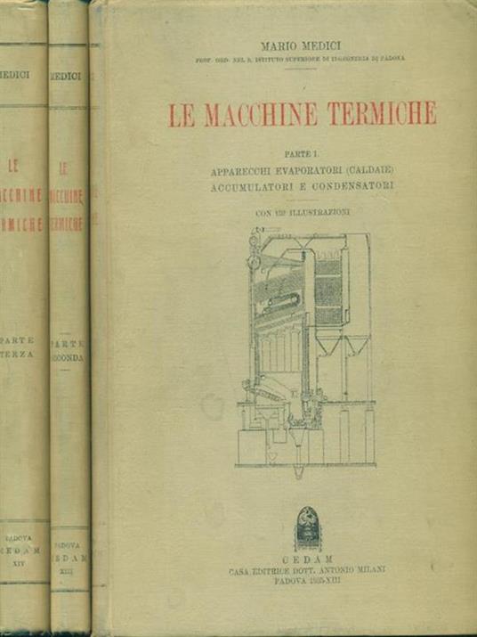 Le macchine termiche. 3 Volumi - Mario Medici - copertina