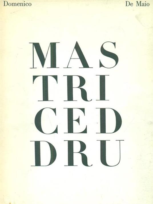Mastriceddru - Domenico De Maio - copertina