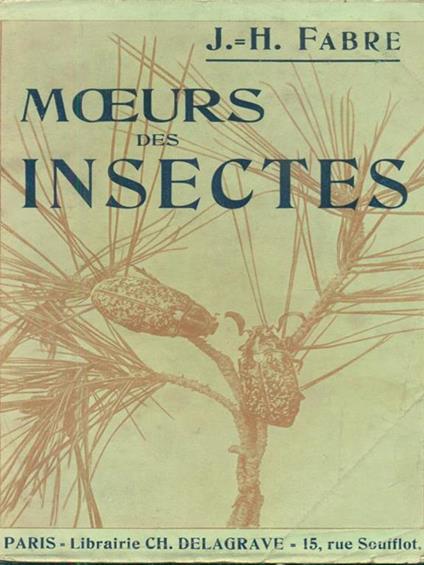 Moeurs des insectes - Jean-Henri Fabre - copertina