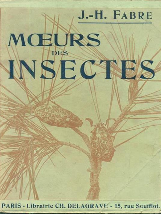 Moeurs des insectes - Jean-Henri Fabre - copertina