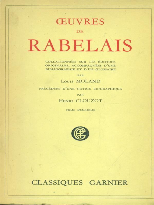 Oeuvres de Rabelais tome 2