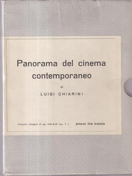 Panorama del cinema contemporaneo - Luigi Chiarini - copertina