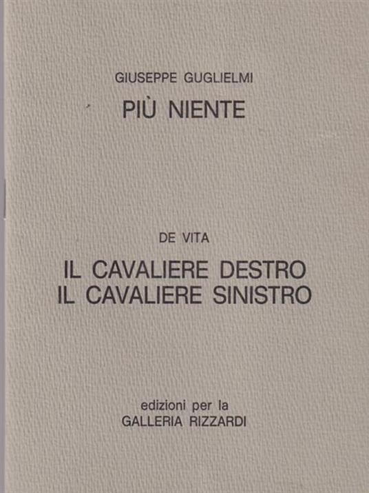 Più niente - Giuseppe Guglielmi - copertina