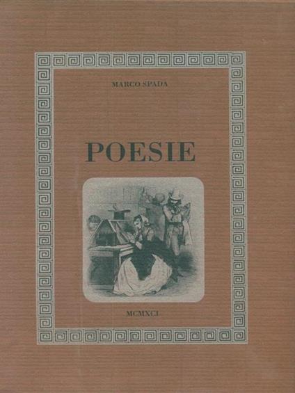 Poesie - Marco Spada - copertina