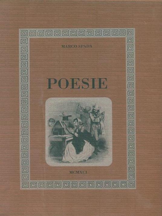 Poesie - Marco Spada - copertina