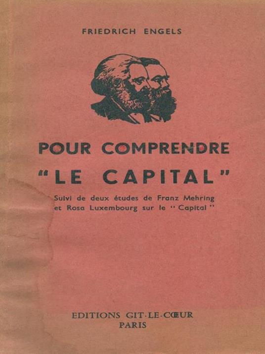 Pour comprendre le capital - Friedrich Engels - copertina