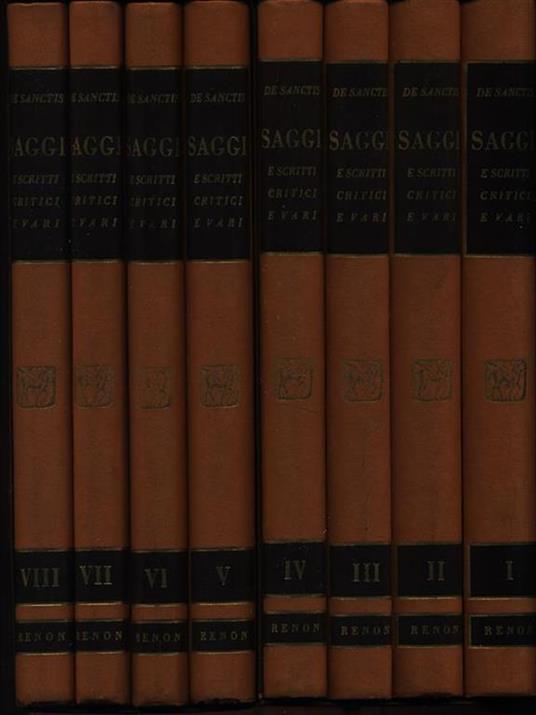 Saggi. 8 Volumi - Francesco De Sanctis - copertina