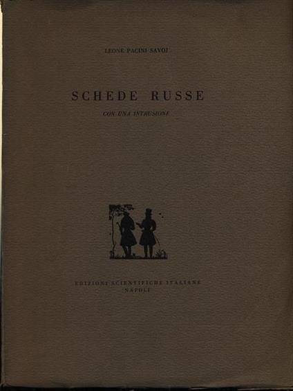 Schede russe - Leone Pacini Savoj - copertina
