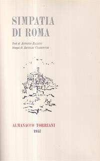 Simpatia di Roma. Con illustrazioni di Arnoldo Ciarrocchi