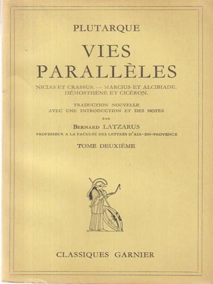 Vies Paralleles - Plutarco - copertina
