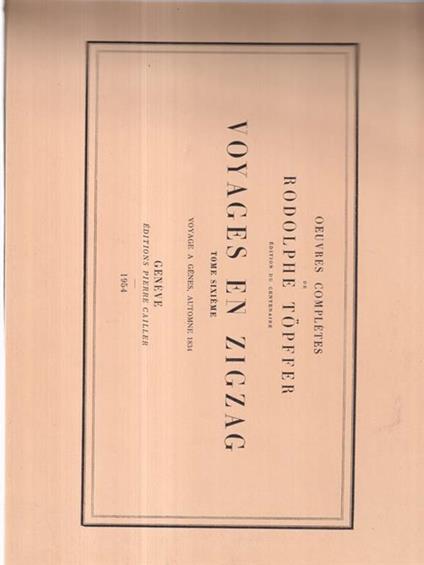 Voyages en zigzag. Vol.6 - Rodolphe Töpffer - copertina