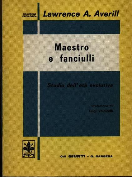 Maestro e fanciulli - Lawrence A. Averill - copertina