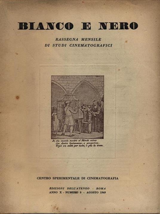 Bianco e nero 8/agosto 1949 - copertina