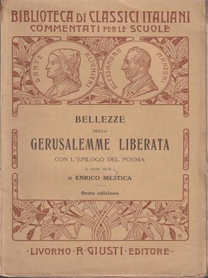 Bellezze della Gerusalemme Liberata - Enrico Mestica - copertina
