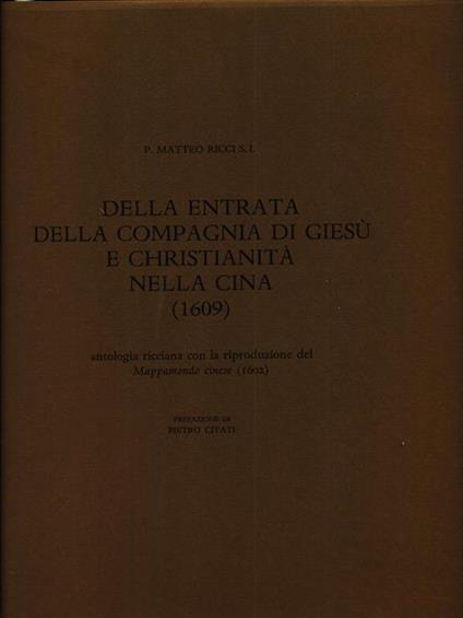 Della entrata della Compagnia di Giesù e Christianità nella Cina (1609) - copertina