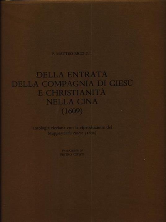 Della entrata della Compagnia di Giesù e Christianità nella Cina (1609) - copertina