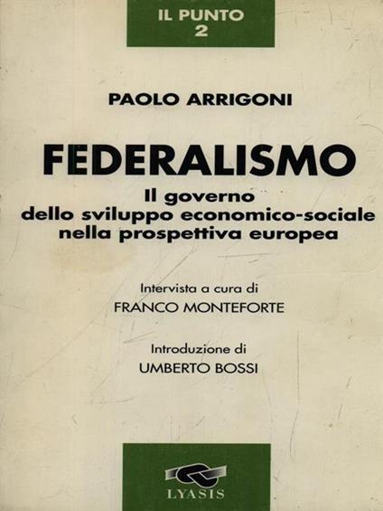 Federalismo - Paolo Arrigoni - copertina