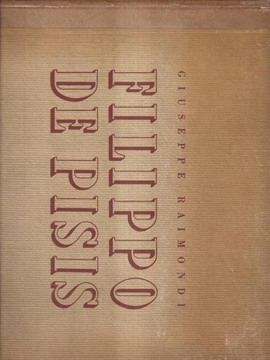 Filippo De Pisis - Raimondi Giuseppe - copertina
