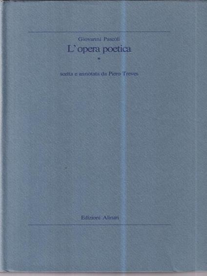 L' opera poetica - Giovanni Pascoli - copertina