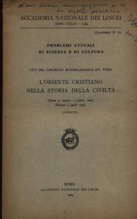 L' oriente cristiano nella storia della civiltà