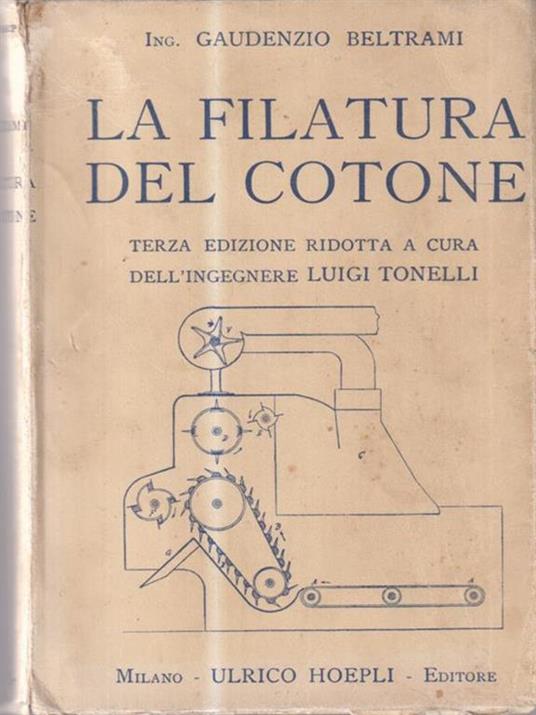 La filatura del cotone - copertina