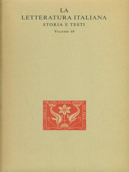 La letteratura italiana. Storie e testi. Vol. 68: Opere di Romagnosi, Cattaneo, Ferrari - copertina