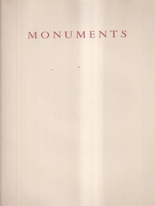 Monuments. Prima edizione - Raymond Queneau - copertina