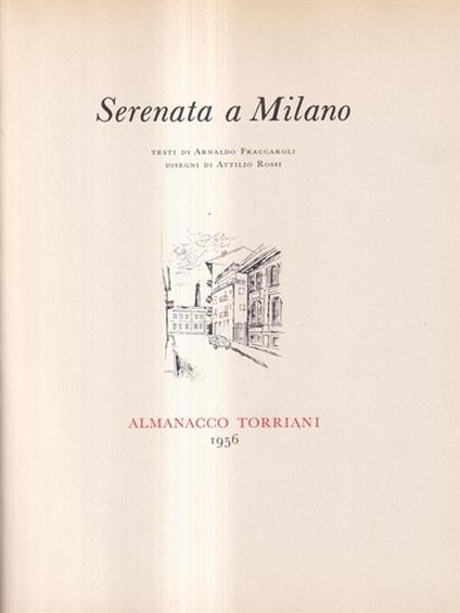 Serenata a Milano - A. Fraccaroli - copertina