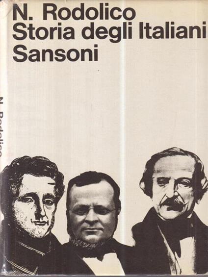 Storia degli italiani - Niccolò Rodolico - copertina