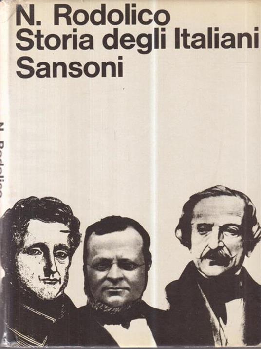 Storia degli italiani - Niccolò Rodolico - copertina