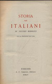 Storia Degli Italiani