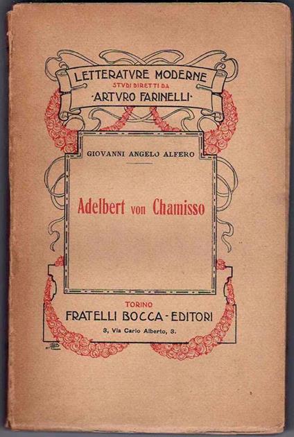 Adelbert Von Chamisso - Giovan Angelo Alfero - copertina