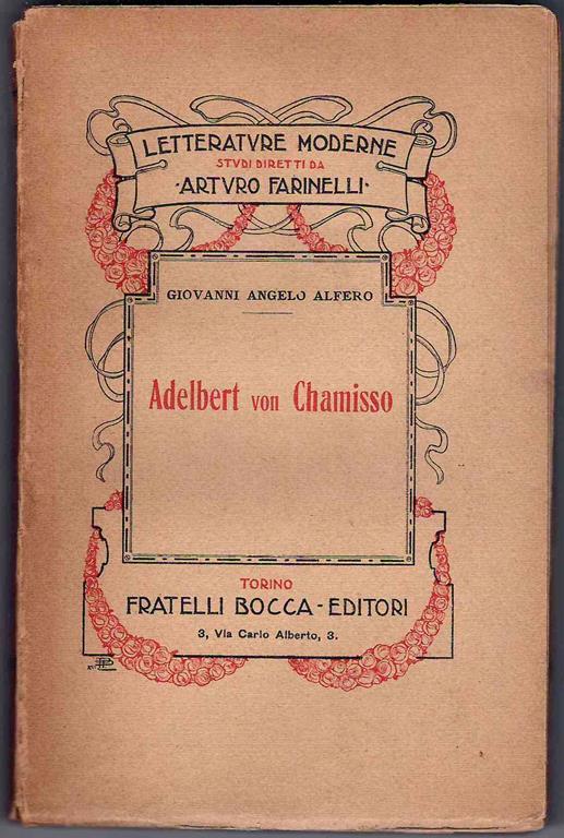 Adelbert Von Chamisso - Giovan Angelo Alfero - copertina