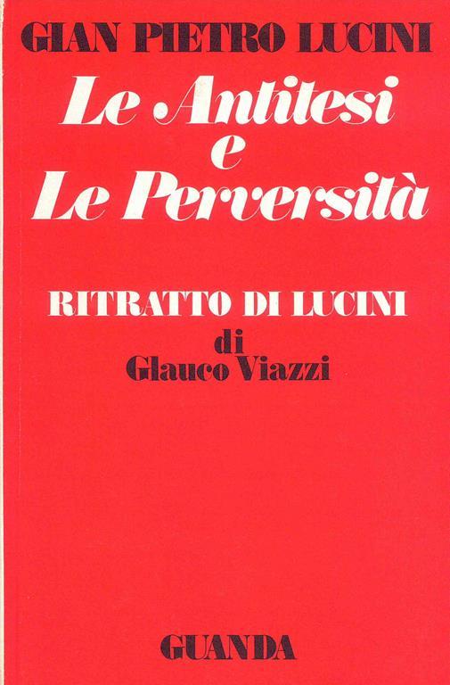 Le Antitesi e le pervesità - G. Pietro Lucini - copertina