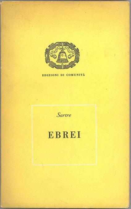 Ebrei - Jean-Paul Sartre - copertina