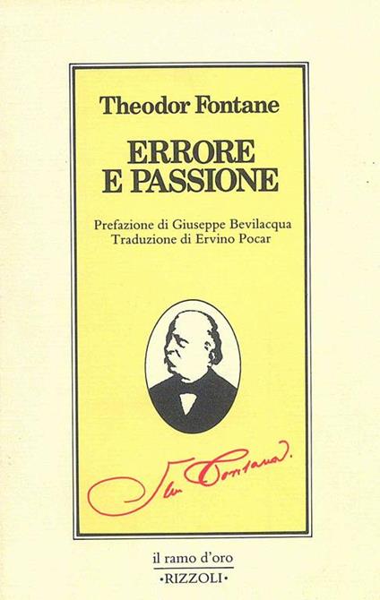 Errore e passione - Theodor Fontane - copertina