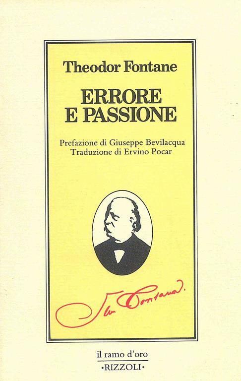 Errore e passione - Theodor Fontane - copertina