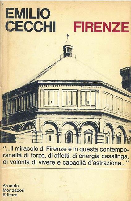 Firenze - Emilio Cecchi - copertina