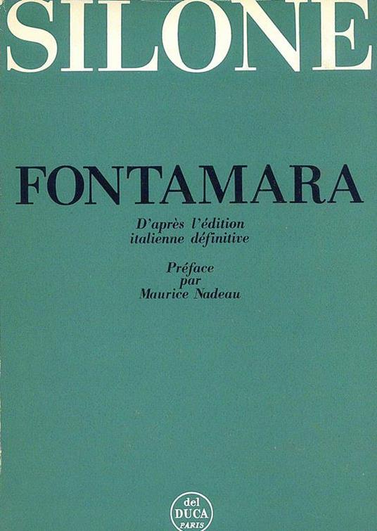 Fontamara - Ignazio Silone - copertina