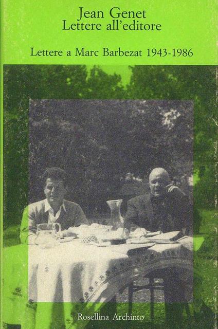 Lettere all'editore - Jean Genet - copertina