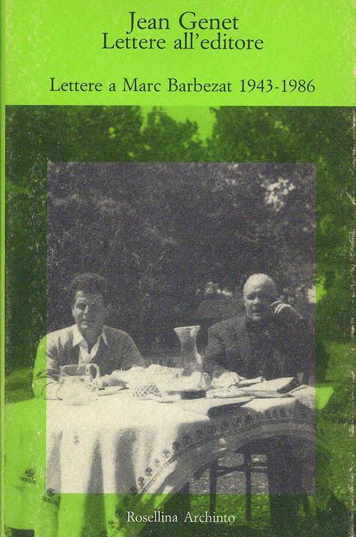 Lettere all'editore - Jean Genet - copertina