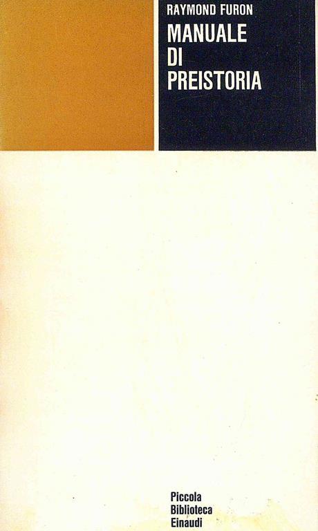 Manuale di preistoria - Raymond Furon - copertina