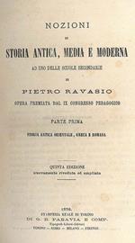Nozioni di Storia Antica, Media e Moderna