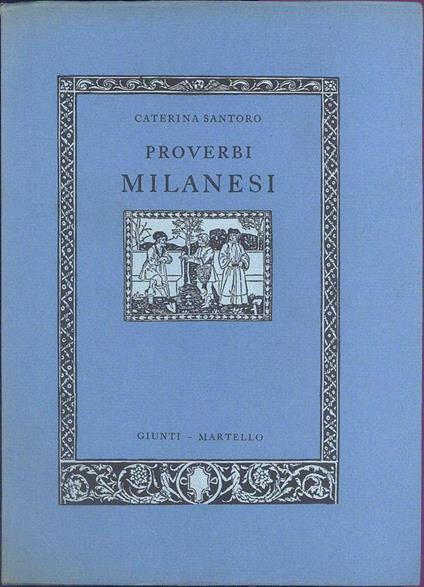 Proverbi milanesi - Caterina Santoro - copertina
