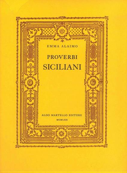 Proverbi Siciliani - copertina