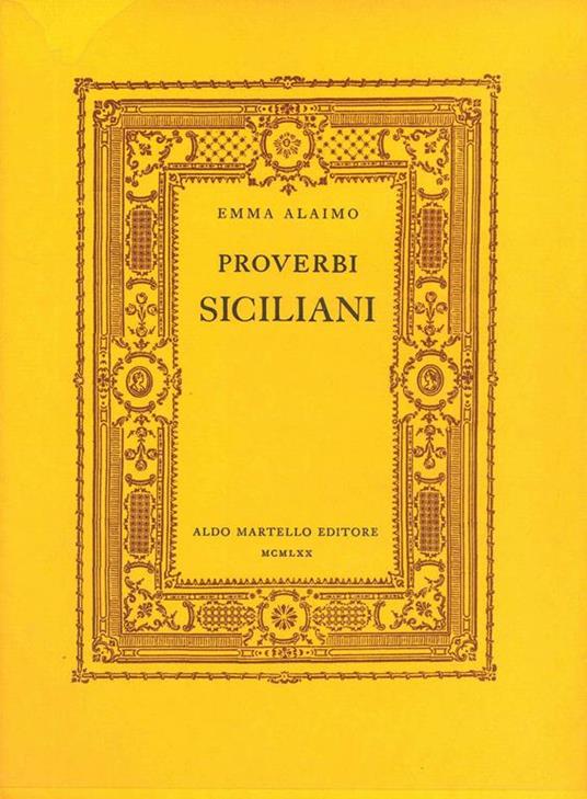 Proverbi Siciliani - copertina